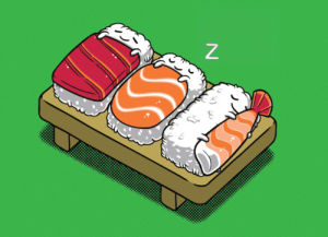 sushi,sleeping,cute,food