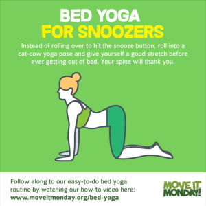 yoga,monday morning,stretching,fitness,exercise,bed yoga,shakira ft rihanna