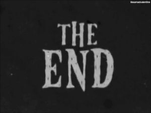 the end,end,black and white