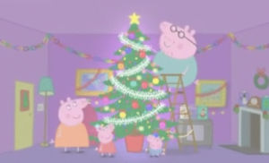 peppa pig,peppa,merry christmas,christmas,pale,christmas tree,christmas time,hanasaku,power rangers ninja steel