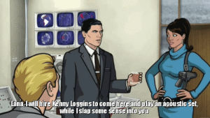 archer fx,lana kane,sterling archer,kenny loggins,ray gillette,charlene,only a few more daaaays