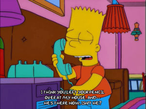 bart simpson,episode 11,angry,season 13,concerned,13x11,phonecall