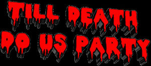 animatedtext,transparent,party stickers,red,party,death,anon,party sticker,till death do us party