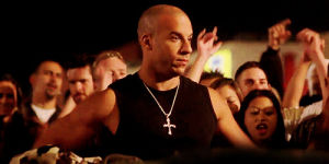vin diesel,biceps,reaction,hot,there you go