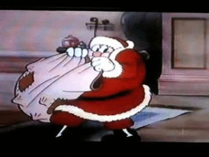 christmas,santa claus,vintage,cartoon,twas the night before christmas