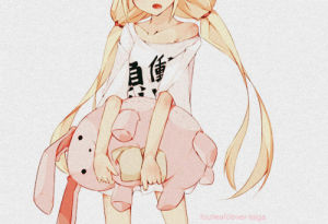 cute anime,anime girl,doll,anime,blush,cute anime girl,anime bunny,anime eating