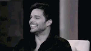 ricky martin,laughing