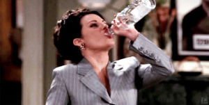 vodka,drunk,will and grace,happy hour,megan mullally,drinking