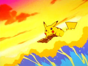 pikachu,surfing,pokemon,anime,water,wave