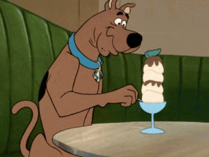 scooby doo,ice cream,animation,television,vintage,set,cartoons,vintage television,nowhere to hyde
