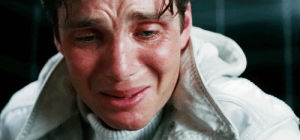 cillian muhy,crying,scared,inception