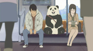 panda,anime,funny,singing,train,polar bears cafe