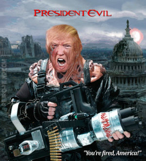 donald trump,trump,president,usa,america,apocalypse,trumpocalypse,president evil