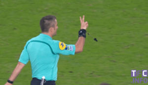 referee,sports,soccer,yeah,fingers,ligue 1,decision