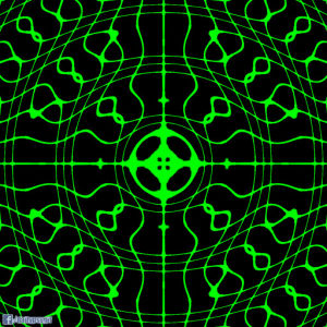 psychedelic,green,computer,tech,pattern,program,trippy,matrix,grid