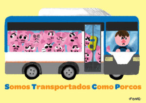 illustration,bus,public transportation,animation,toy,farm,pigs,porto,dores de fome,stcp