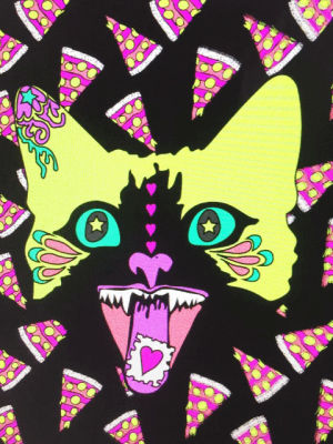 psychedelic,acid trip,i love pizza,cat,trippy,pizza,i love cats,lsd trippy,western mystery,33 degree