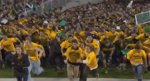 trampled,football,games,students,before,getting,complex,tradition,baylor,pregame,baylor football,resulting