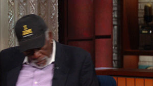 stephen colbert,thank you,clap,morgan freeman,late show,bow,youre welcome