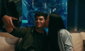 kiss,lana condor,boyfriend,girlfriend,selfie
