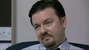ricky gervais,david brent,the office,reaction,bbc