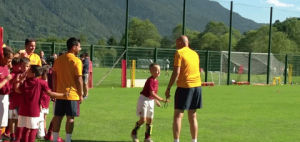 spank,funny,football,soccer,training,roma,as roma,good job,whoops,get out of here,spalletti,way to go,pinzolo,nice one