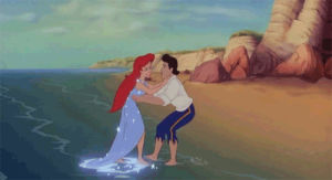 the little mermaid,ariel,twirl,love,reactions,couple,yay,prince eric,celerbration