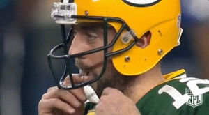 green bay packers,football,nfl,aaron rodgers,rodgers,chinstrap