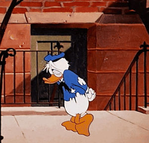 donald duck,animation,reaction,disney,vintage,cartoons,reaction s,1940s,1946,tocarte