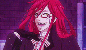 grell,black butler,i love you so much