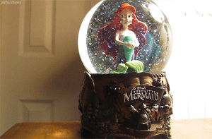 ariel,mermaid,snow globe,the little mermaid