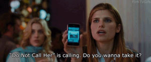 no strings attached,lake bell,movies,film,christmas,scared,surprised,ex,do not call