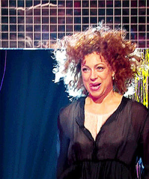 alex kingston,dont care,tongue and bouncy hair