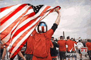 american flag,soccer,futbol,usa,brazil,us,usmnt,degree men,us soccer,strengthen,unite,american outlaws,chant,get pumped,dastardly