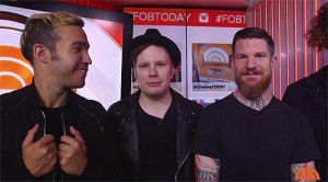 today show,fall out boy,patrick stump,pete wentz,andy hurley