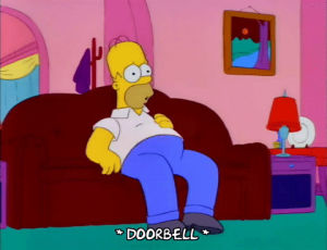 slouching,season 3,homer simpson,episode 15,scared,worried,couch,3x15,living room