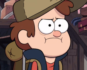 dipper,gravity falls,angry dipper,reaction,slow blink