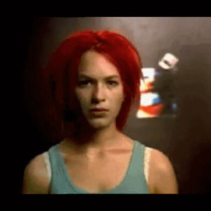 trippy,franka potente,spinning,run lola run,mind fuck,absurdnoise,dizzy,1998,90s movies,classic movies,lola,the 90s,indie movies,good movie,german movies,spin lola spin
