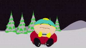 eric cartman,scared,dark,singing,outdoors,harmonica