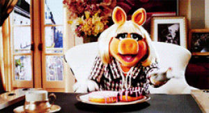 muppets,piggy,love,food,fat,diet