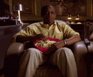 popcorn,psych,eating popcorn,happy,reactions,excited,joy,gus