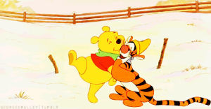 hug,winnie the pooh,tigger,following,pooh