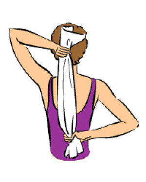  Towel Triceps Stretch