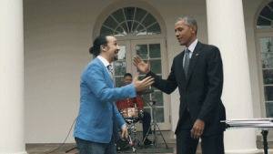 Barack obama hamilton lin manuel miranda GIF en GIFER de Diresmith