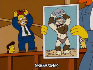 caveman,homer simpson,episode 21,beer,season 17,17x21,gibberish