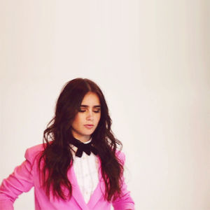 photo,serious,shoot,suit,lily collins,photoshoots,maker joana
