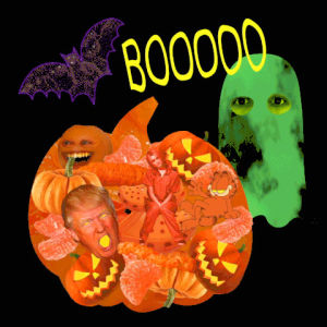 halloween,creepy,trump,pumpkin,gifoween,animation block party,hallowgif