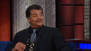 what,stephen colbert,thinking,cbs,hmm,late show,mind blown,shady,exactly,neil degrasse tyson
