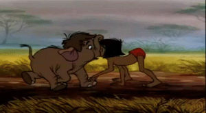 mowgli,the jungle book,disney,elephant