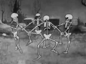 halloween,the skeleton dance,silly symphonies,vintage animation,skeletons,1929,disney,dancing,skeleton,vintage disney